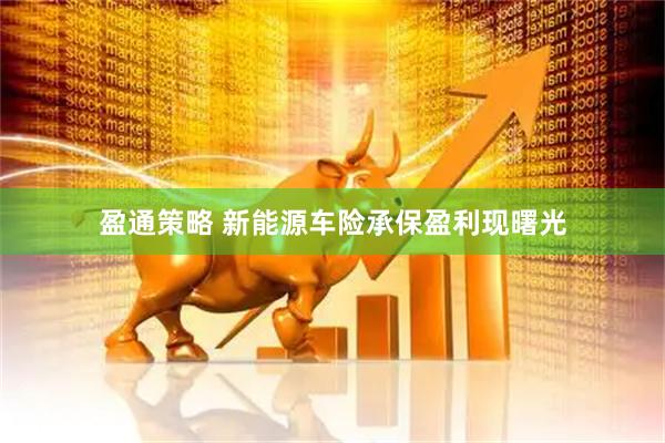 盈通策略 新能源车险承保盈利现曙光