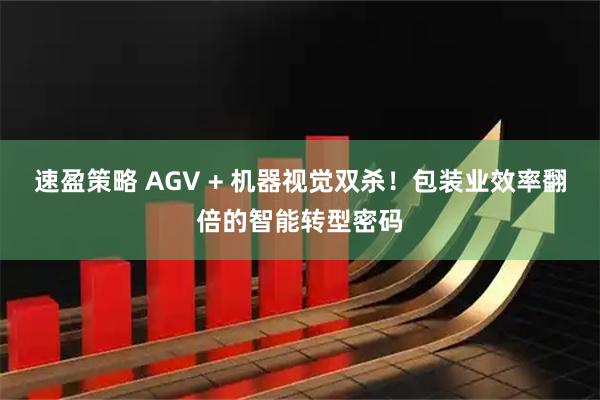 速盈策略 AGV + 机器视觉双杀！包装业效率翻倍的智能转型密码